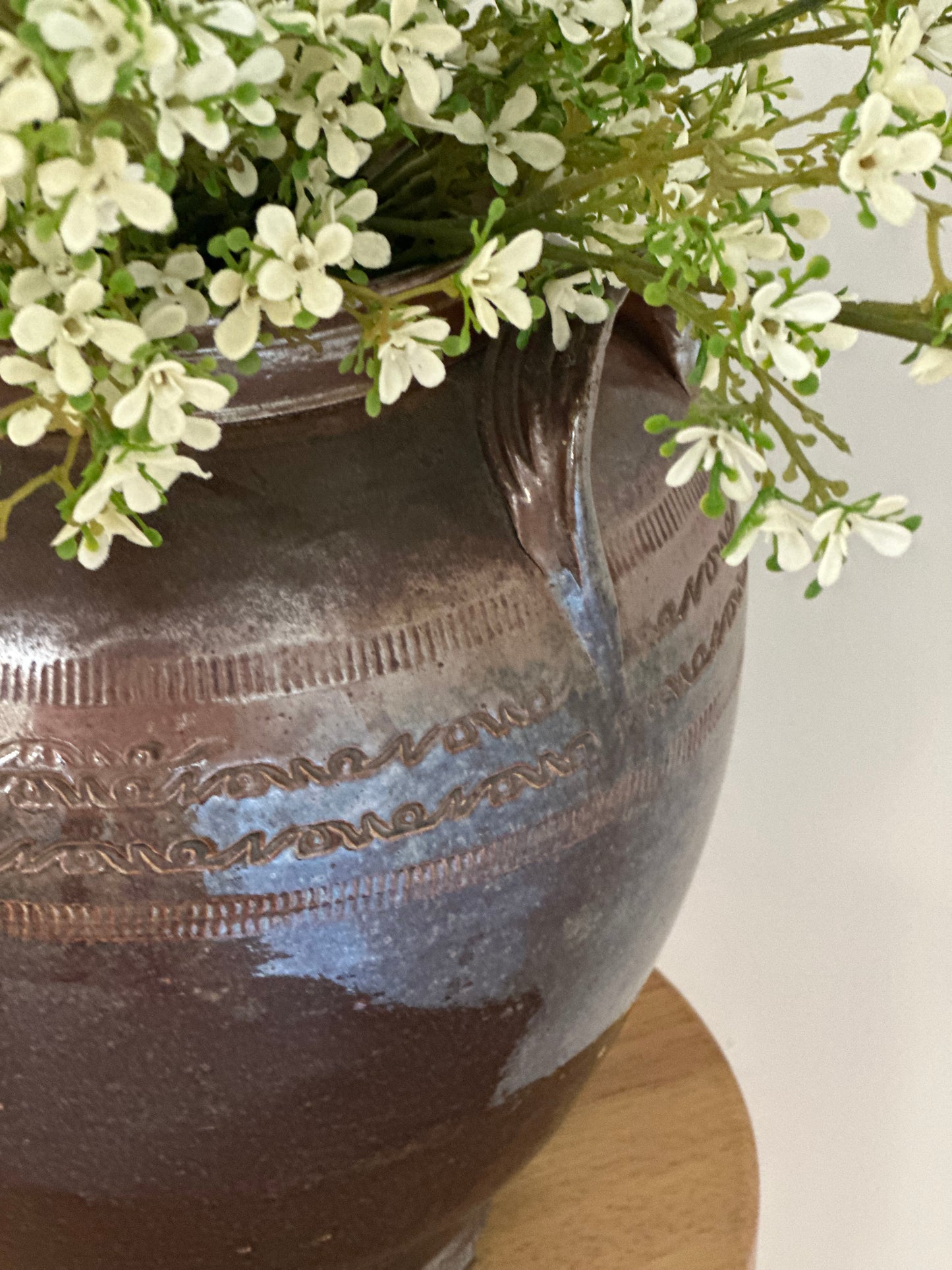 Glazed vintage vase