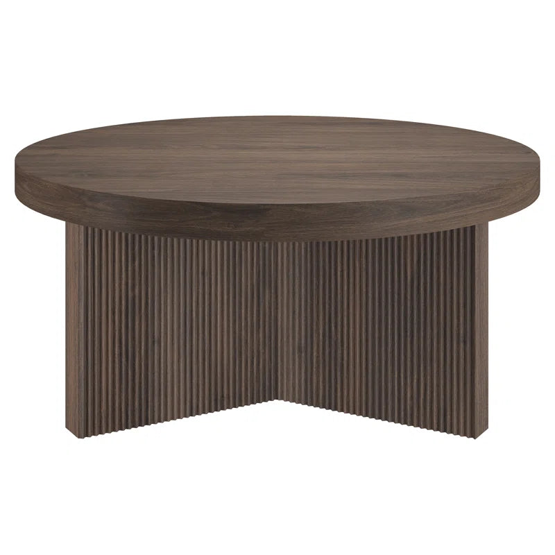 “Bryer” Round wood coffee table