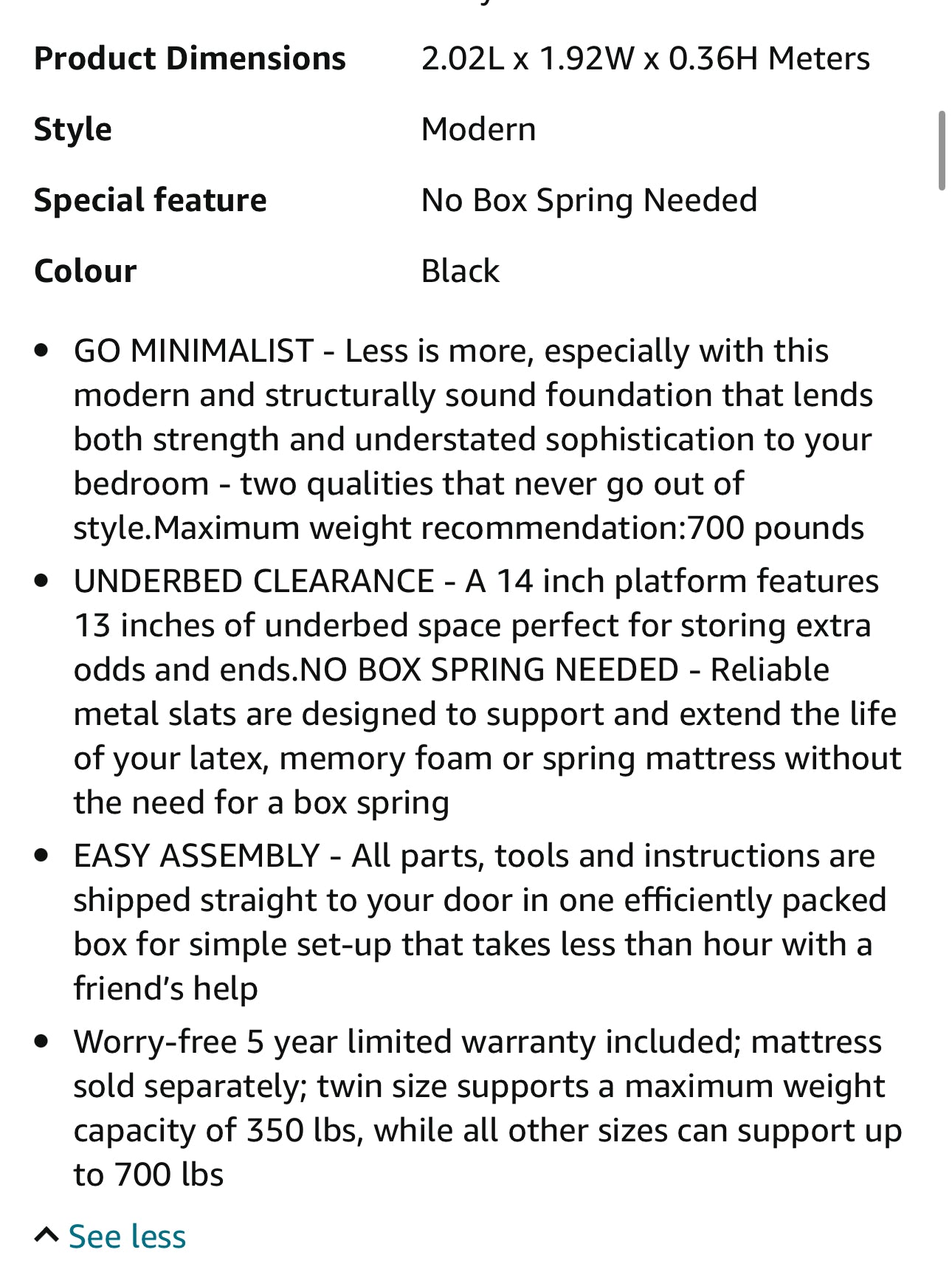 King bed in a box