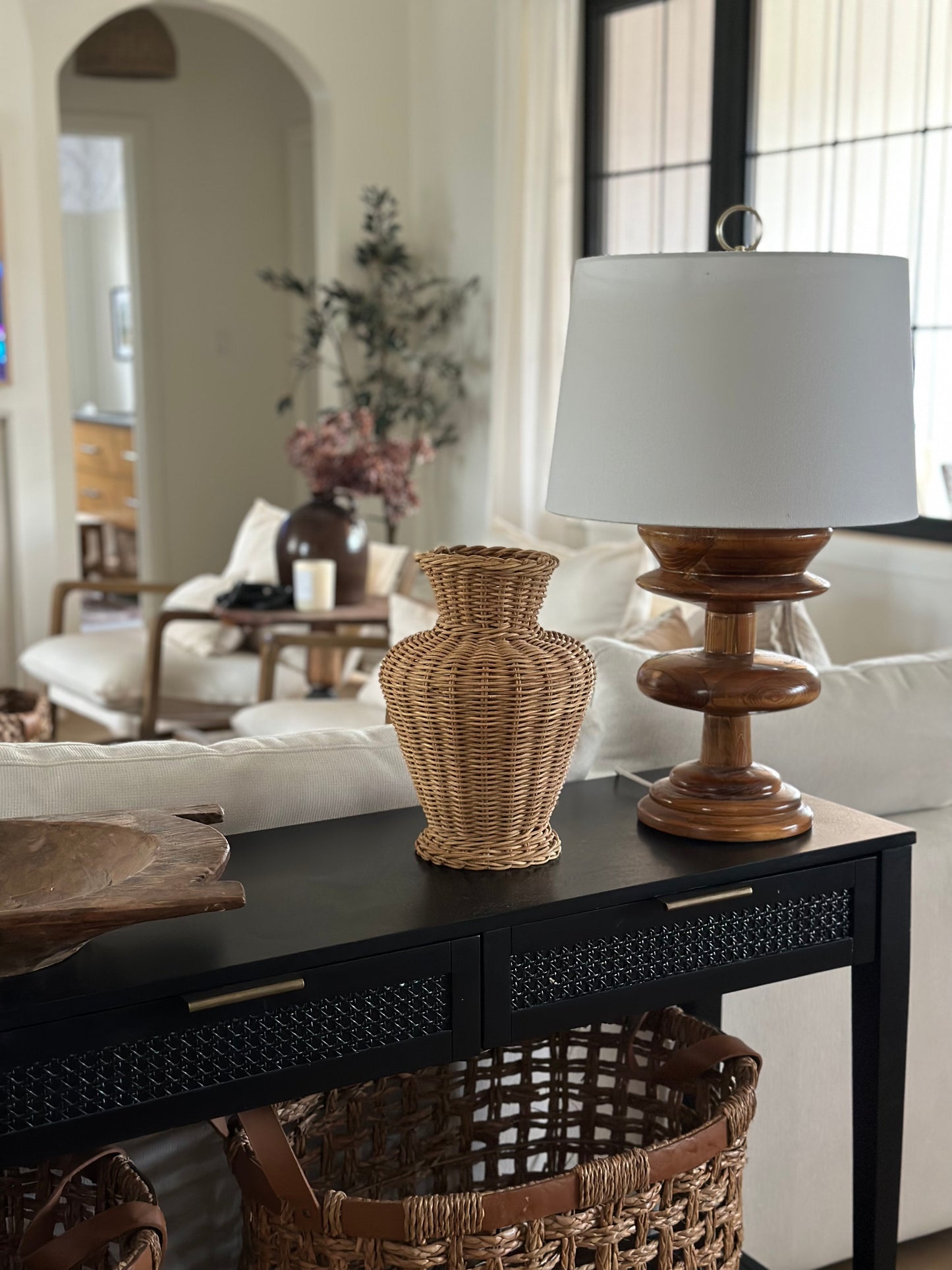 Antique Wood Lamp