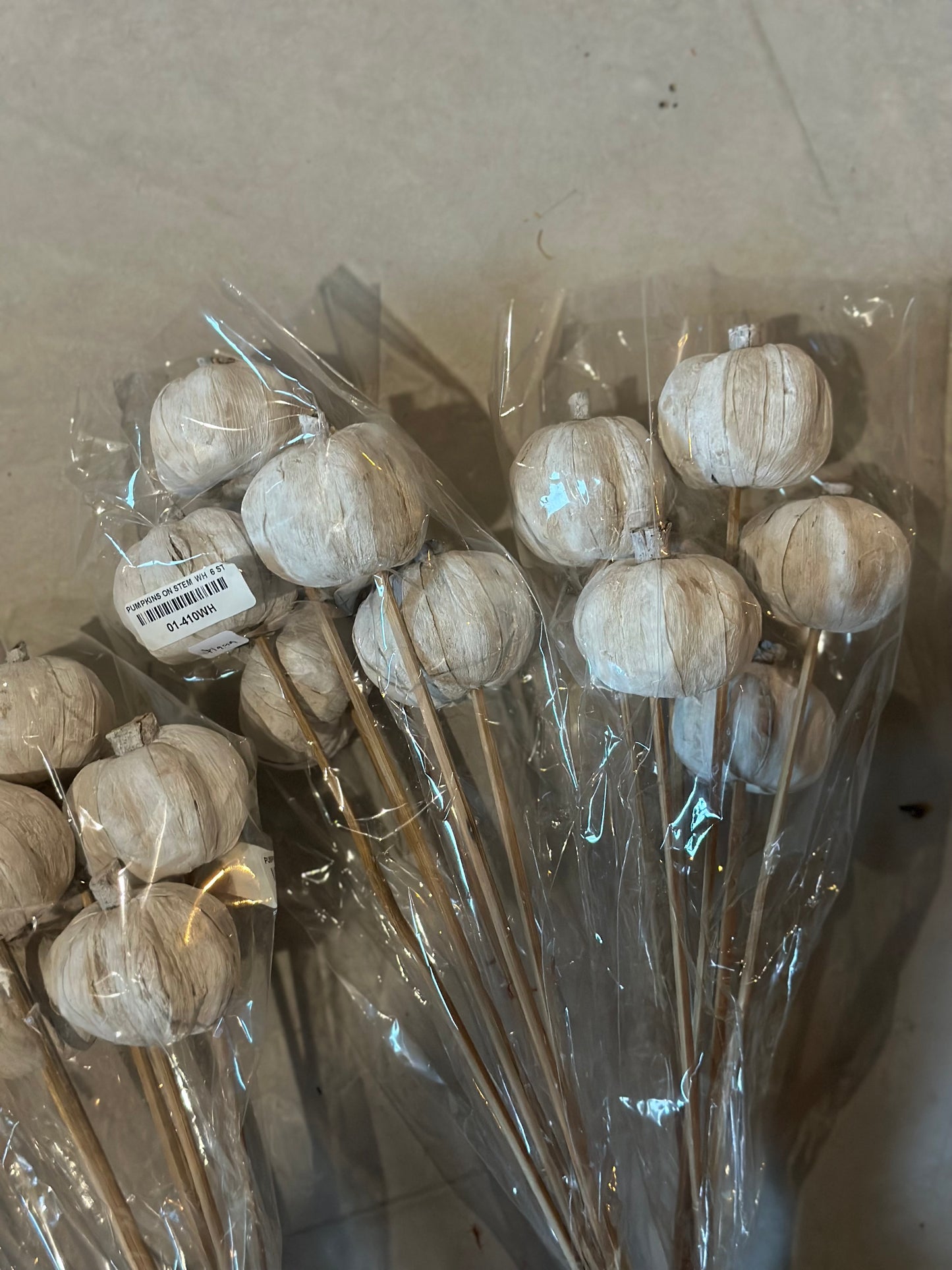 White pumpkin bundles
