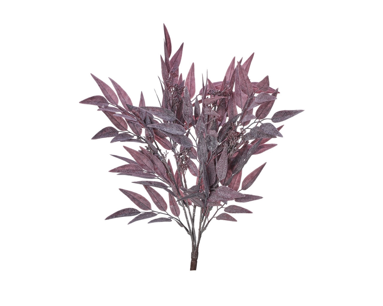 21″ DUSTY SEEDED BAYLEAF BUSH – BURGUNDY
