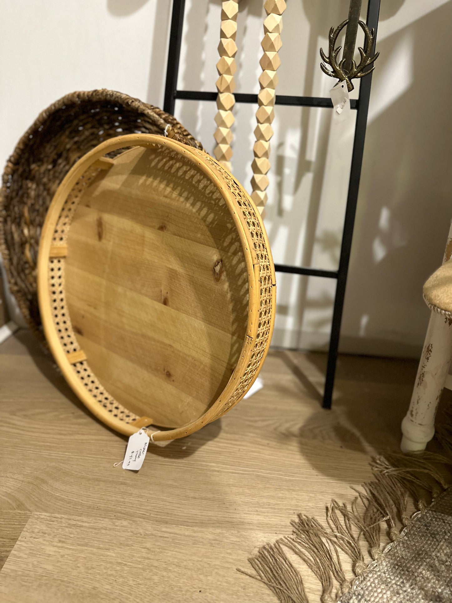 Rattan Round Tray