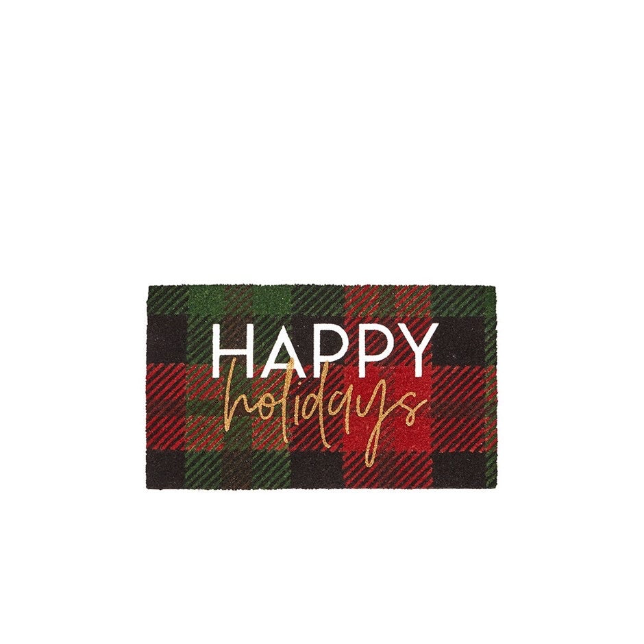 Happy Holidays Door mat