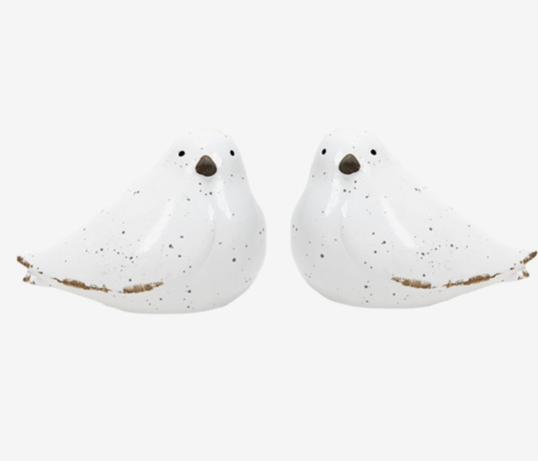 White ceramic bird