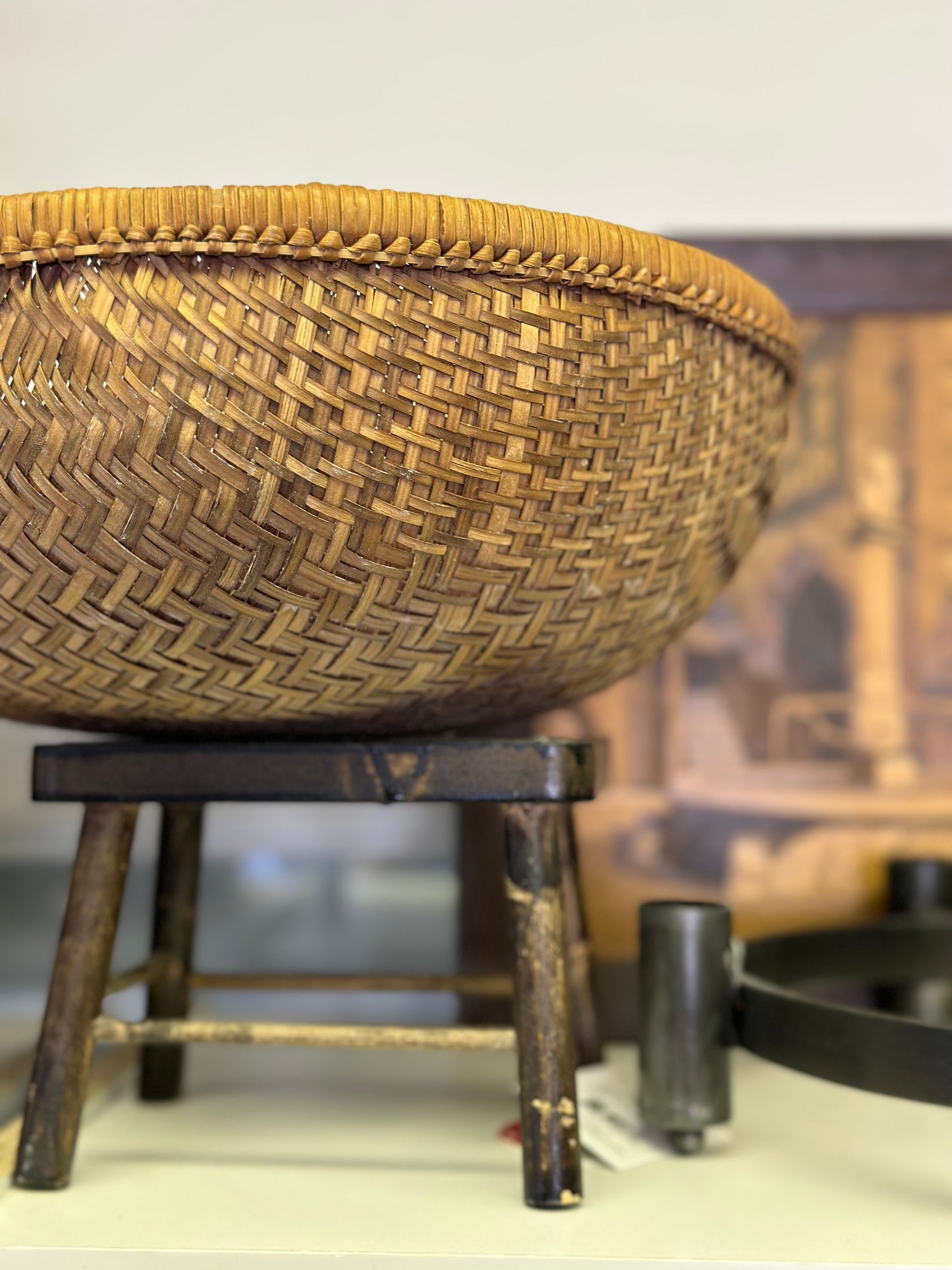 Vintage woven bowl