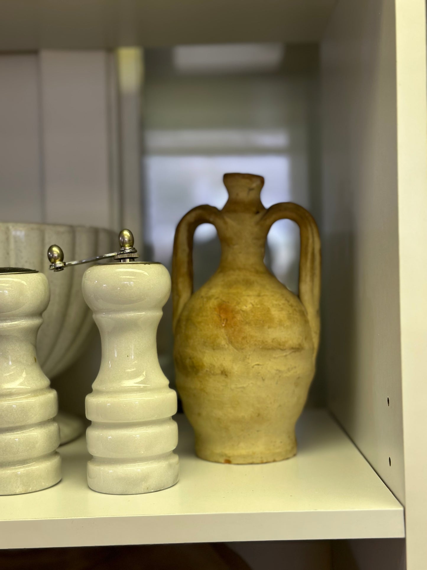 Clay vase w/ handles