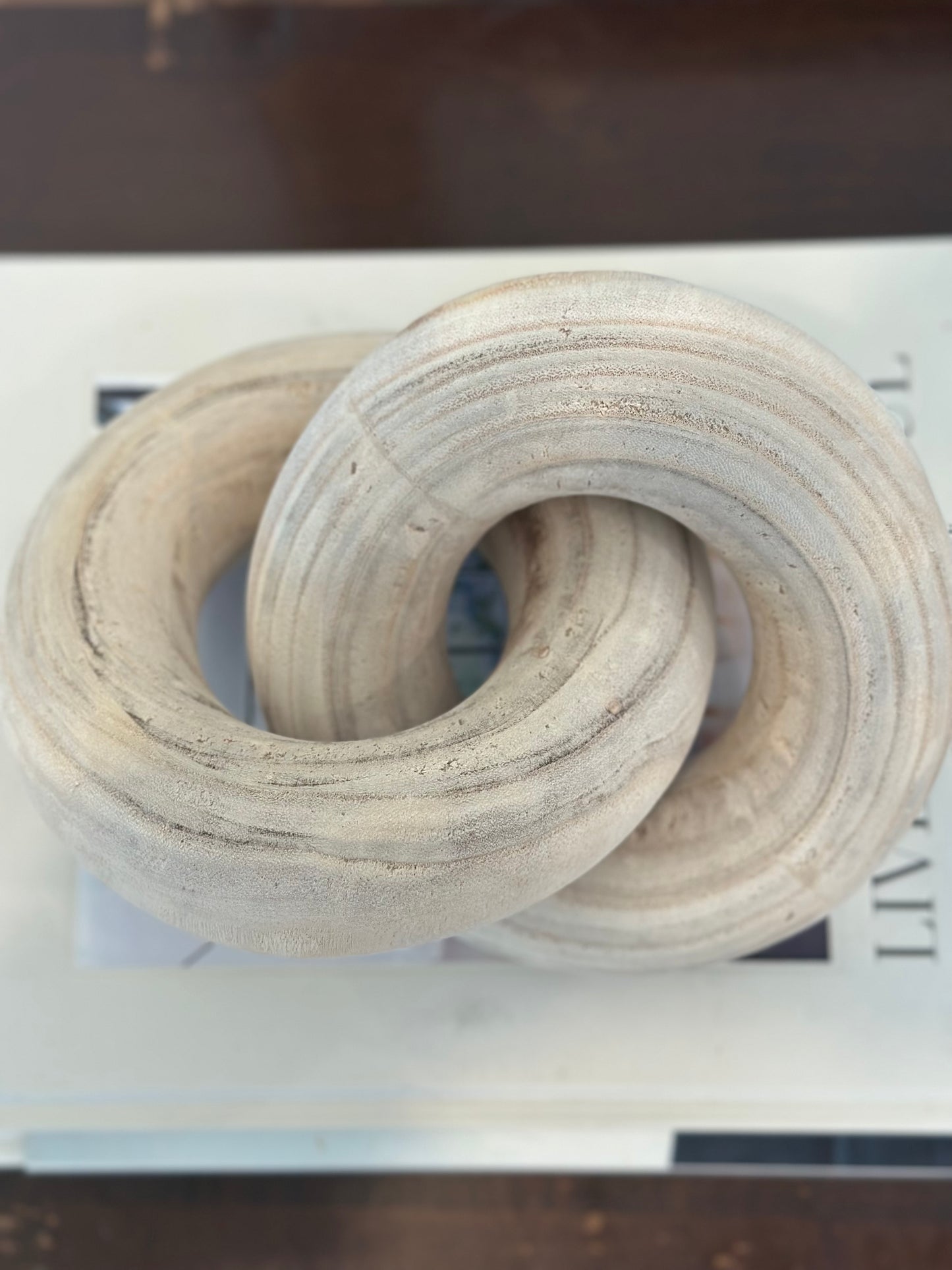 Chain Links— Natural Wood