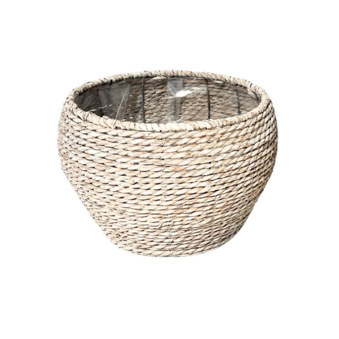 Austin HAND WOVEN TAPERED BASKET 13.4”x 10”