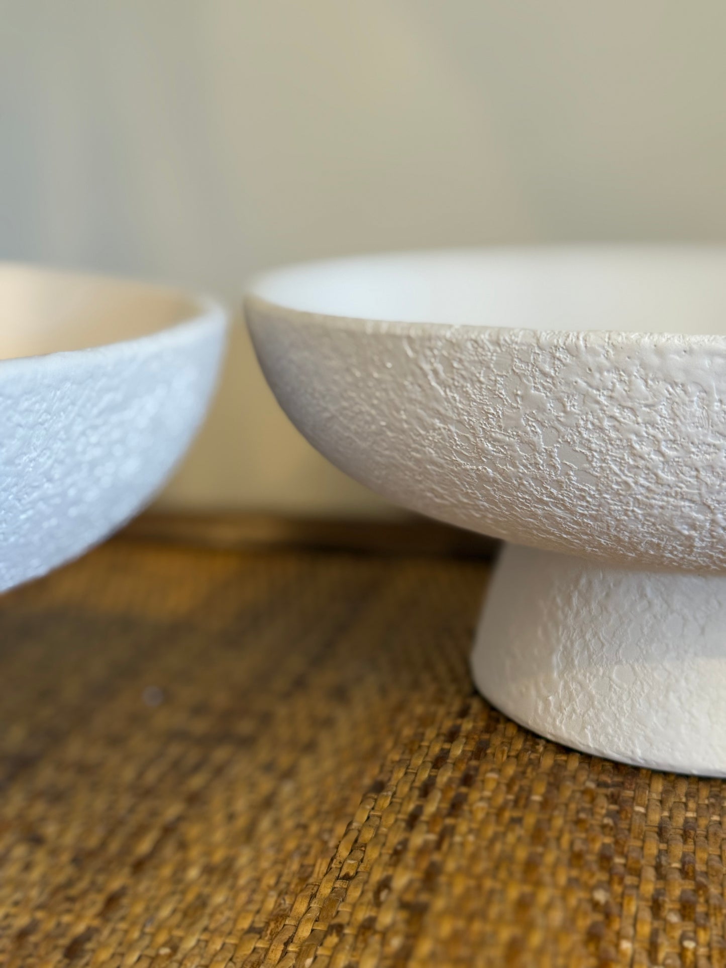 White textured bowl