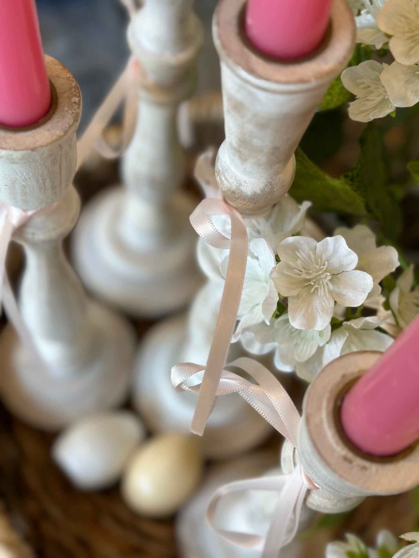 Vintage easter egg salt + pepper shaker