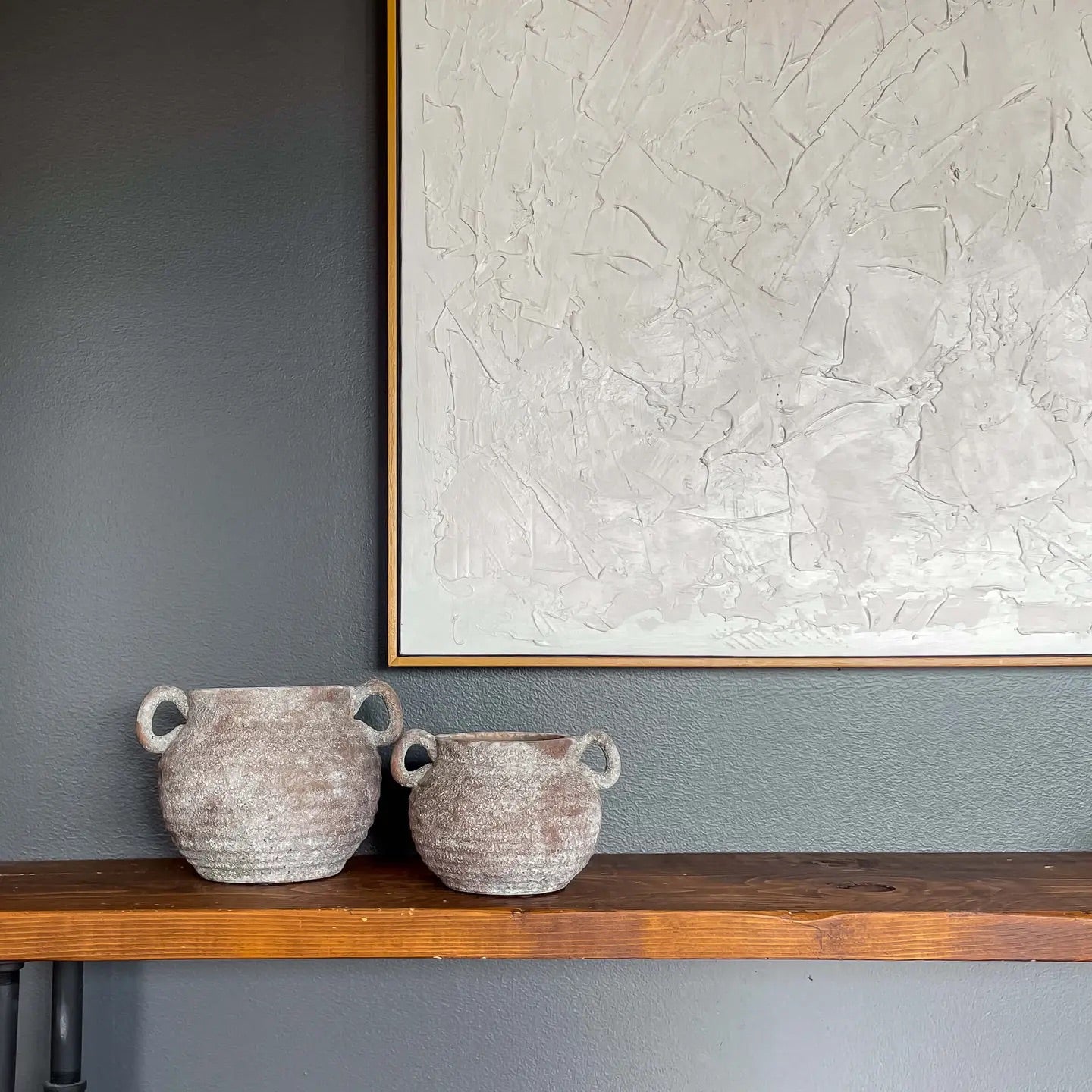 “Siena” Rustic Vintage-Style Ceramic Vase