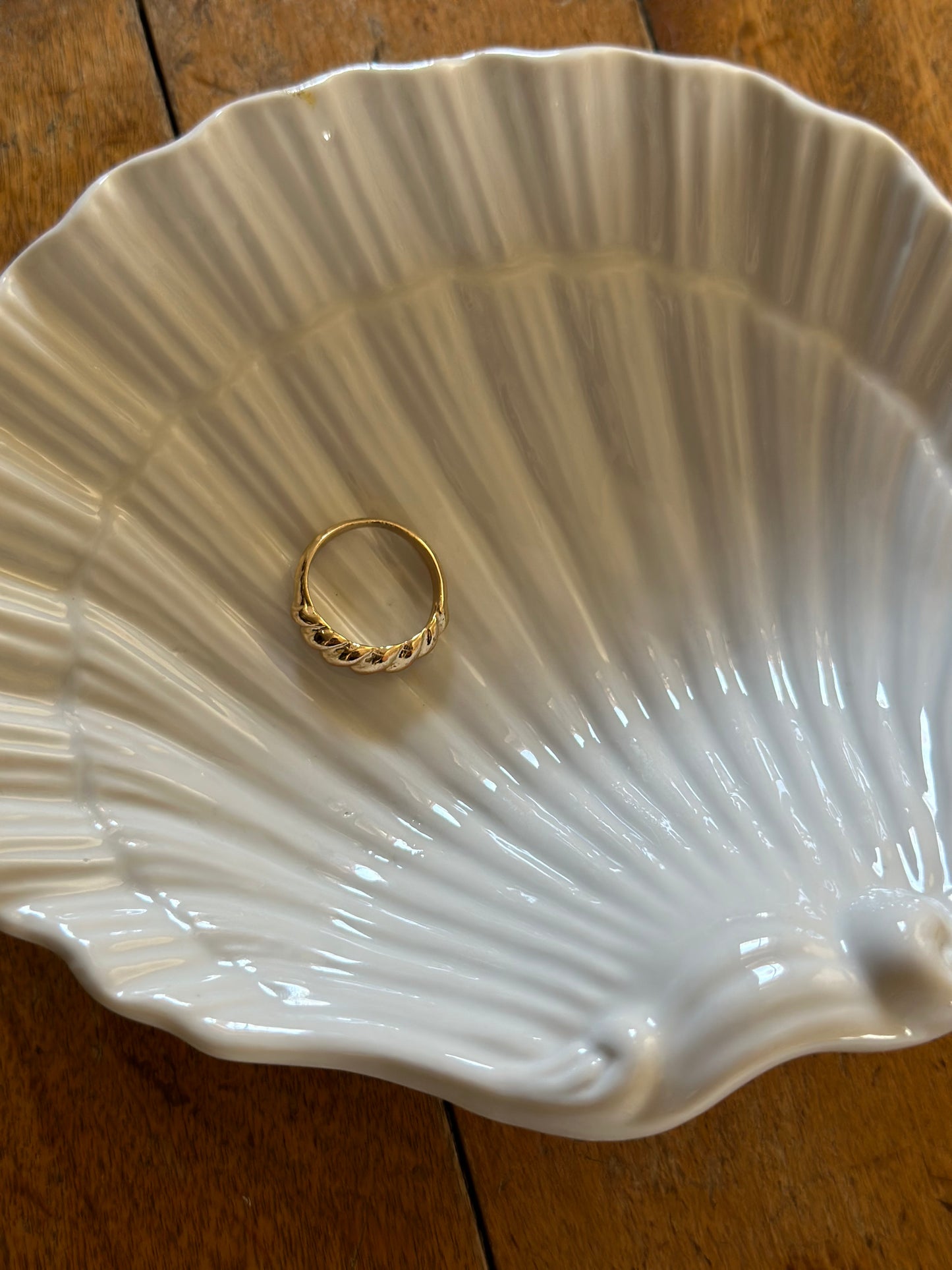 Shell white dish