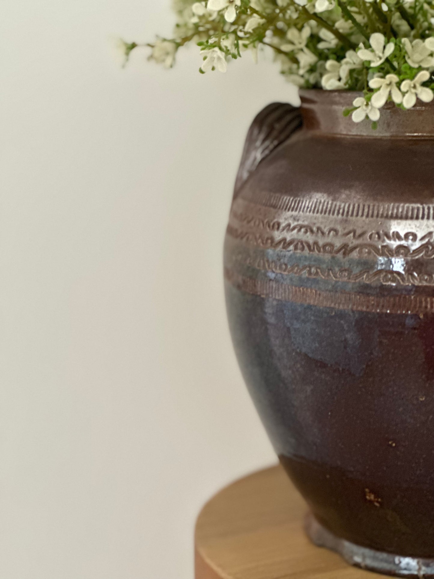 Glazed vintage vase