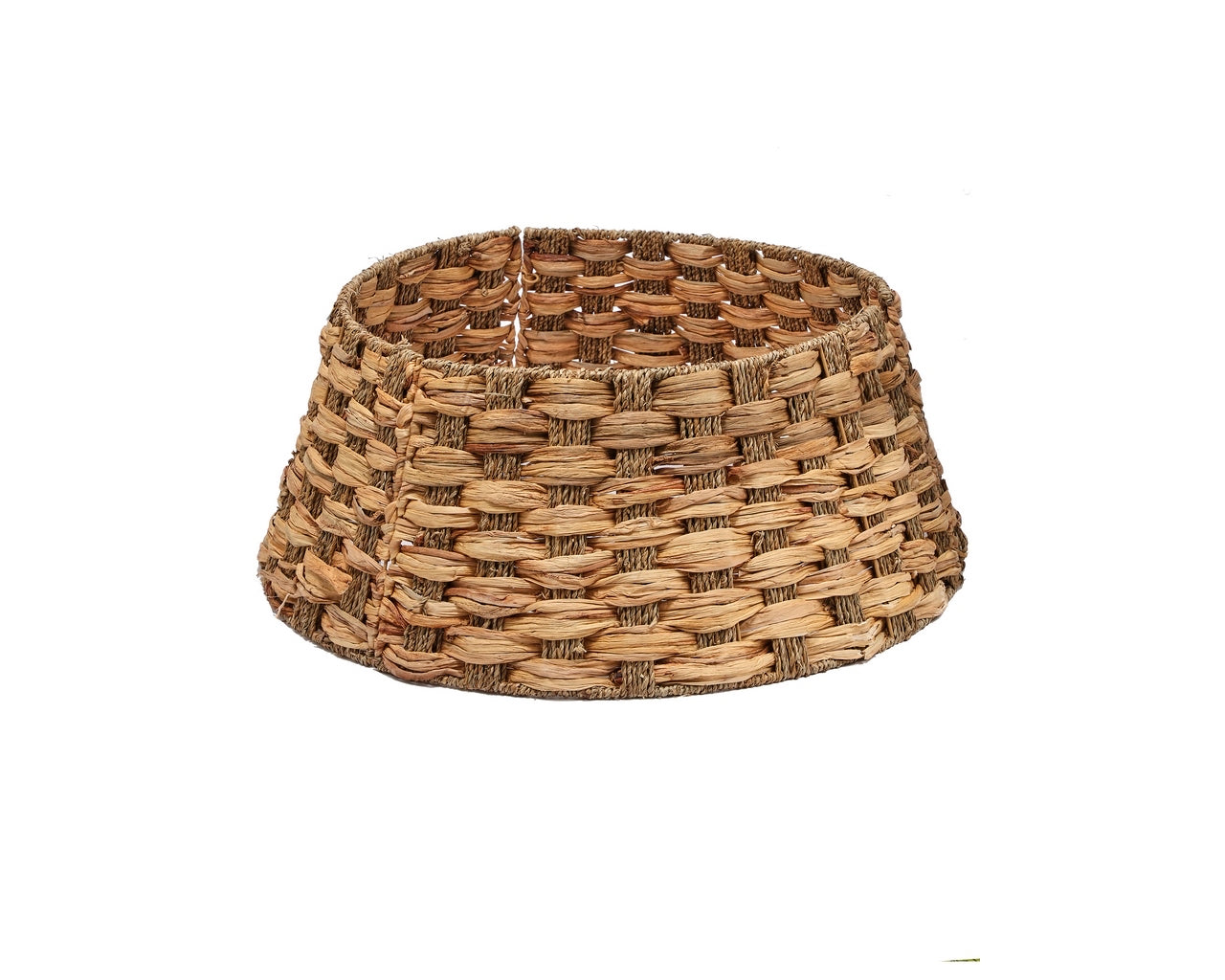 11″T X 26″D WEAVE / METAL TREE BASE -BROWN