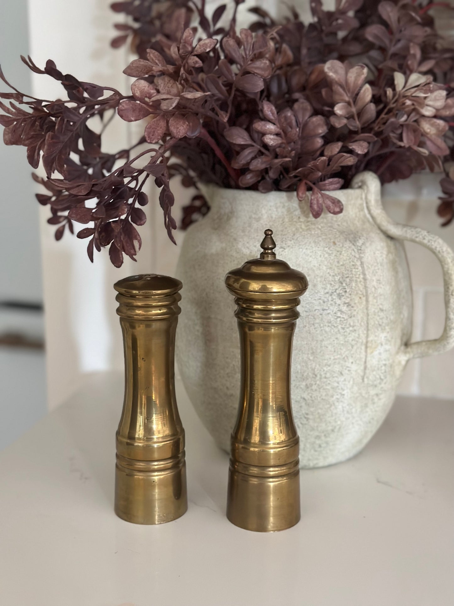 Brass Salt & Pepper Shakers