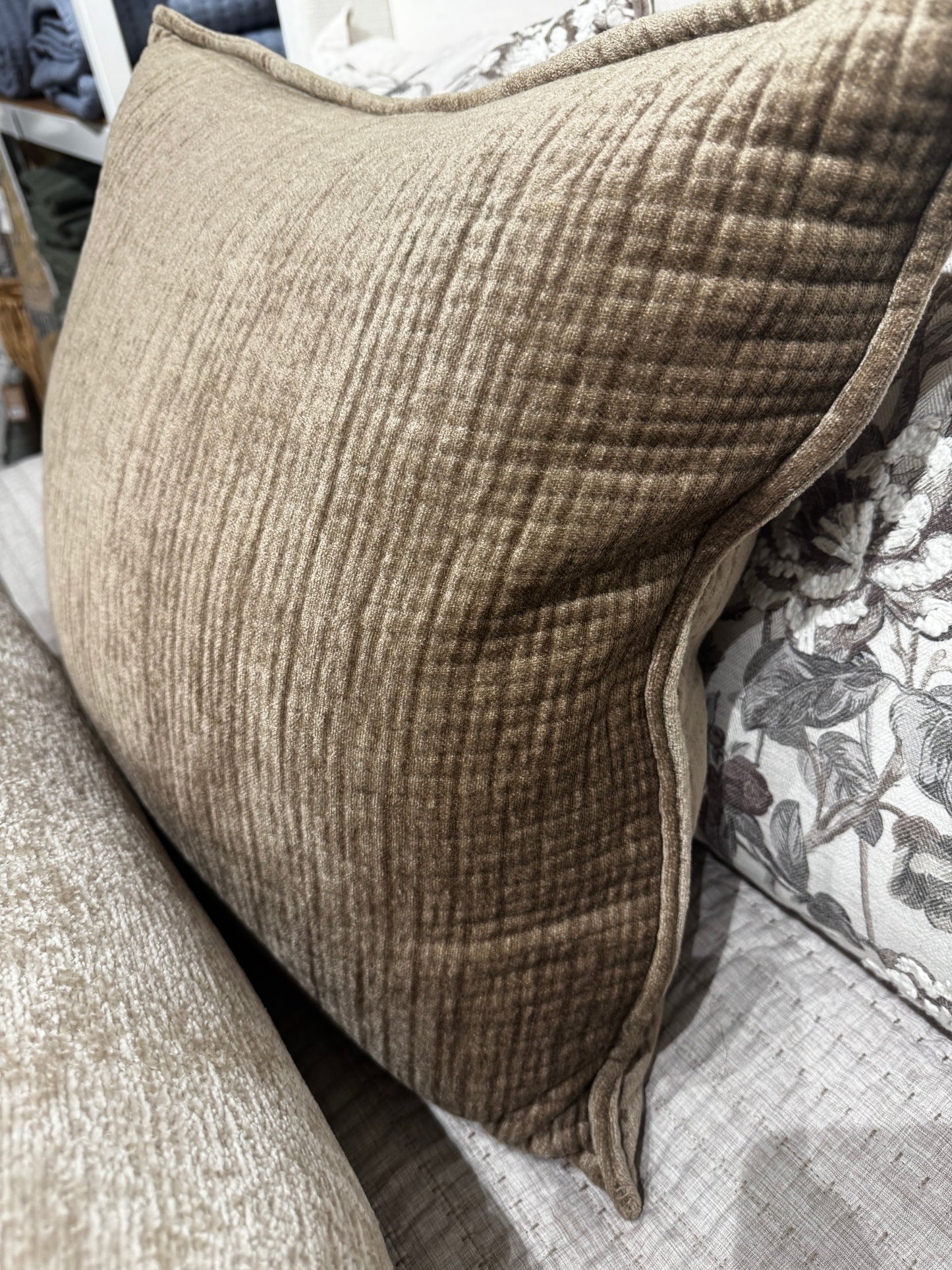 Mocha Chenille Cushion