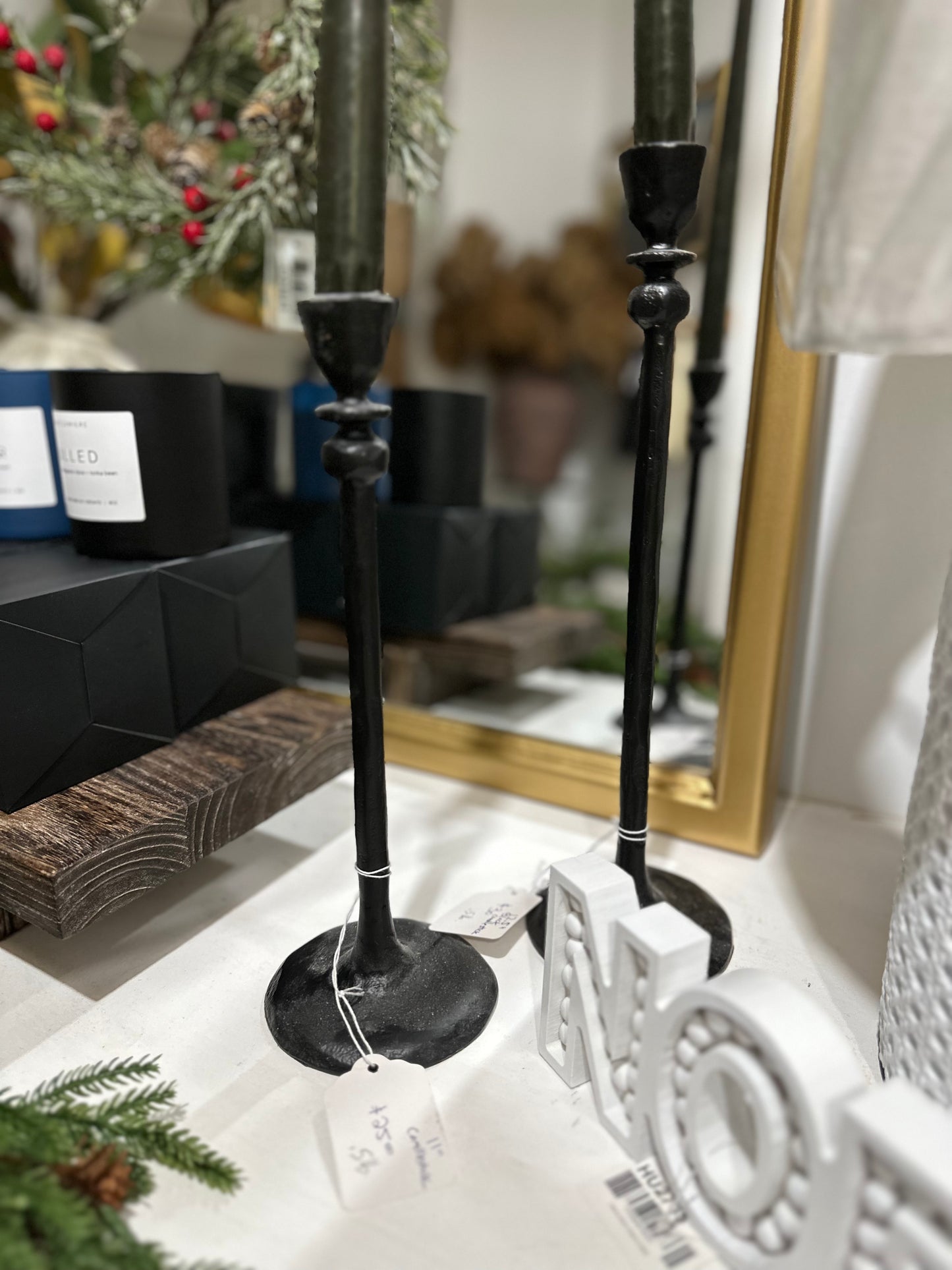 11” Black Candle Stick