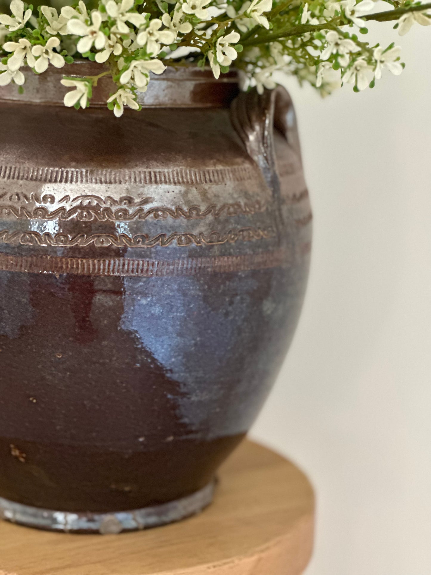 Glazed vintage vase