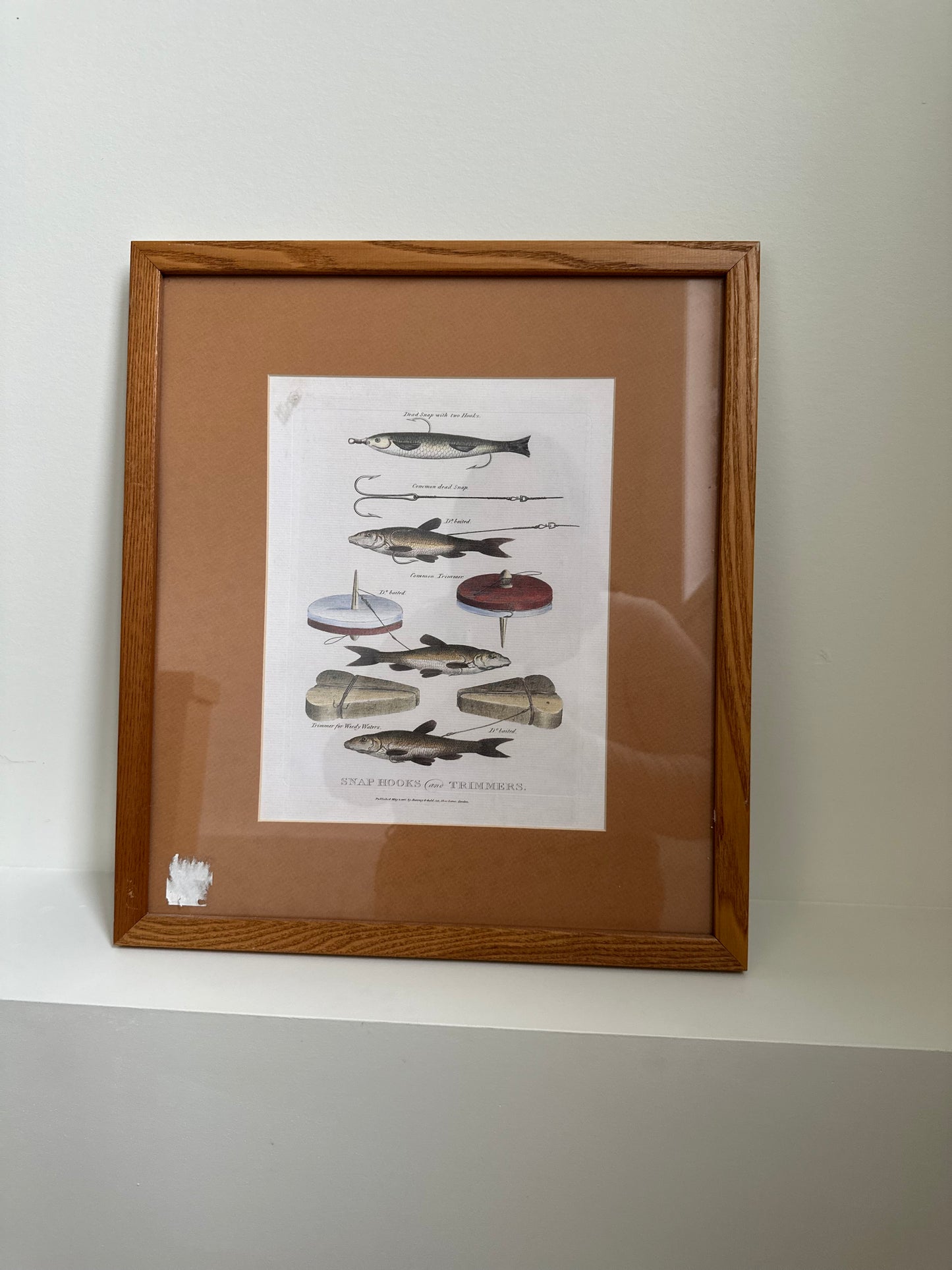 Vintage fishing print