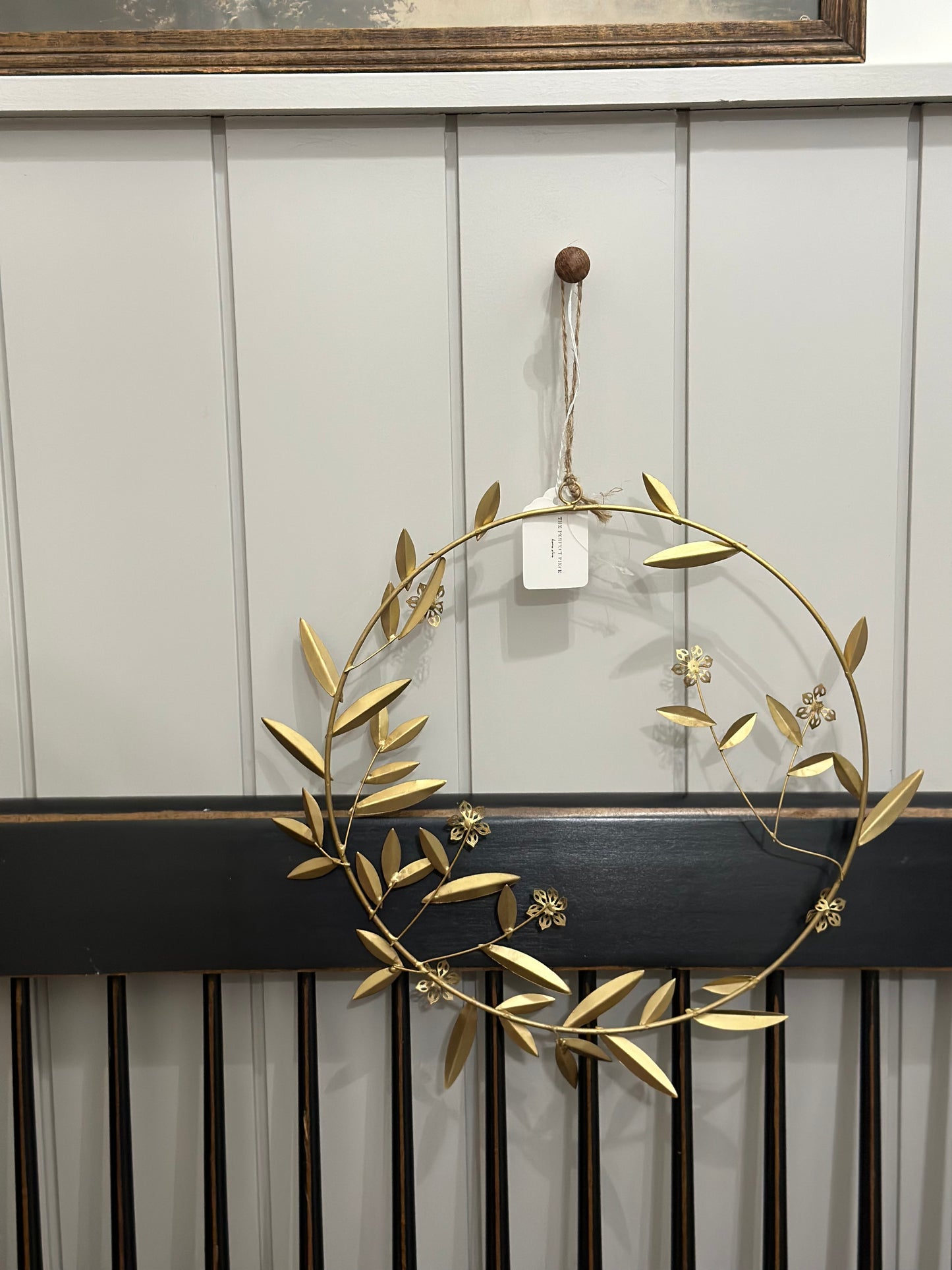 Gold wire wreath