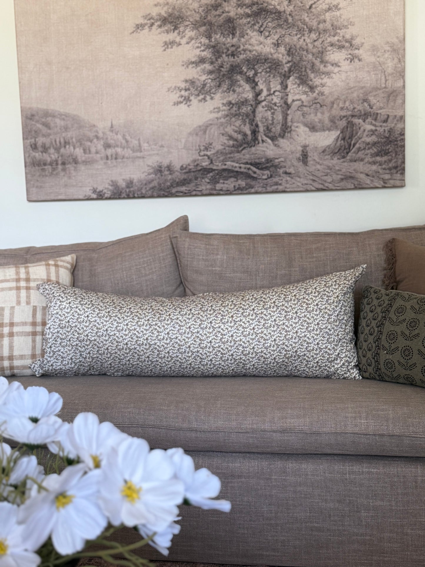 TPP “Linnea” Floral Lumbar Cover 16”x42”