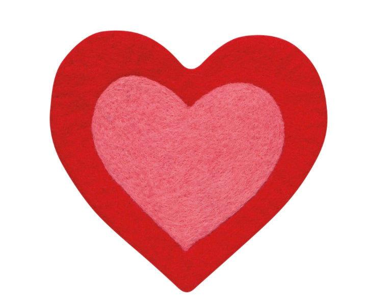 Heart Felt Wool Trivet
