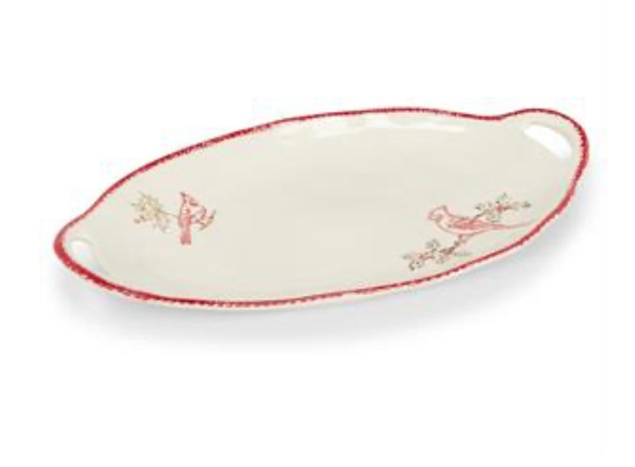 Cardinal Stamped Oval Platter