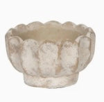 Scallop Cement Bowl-Medium
