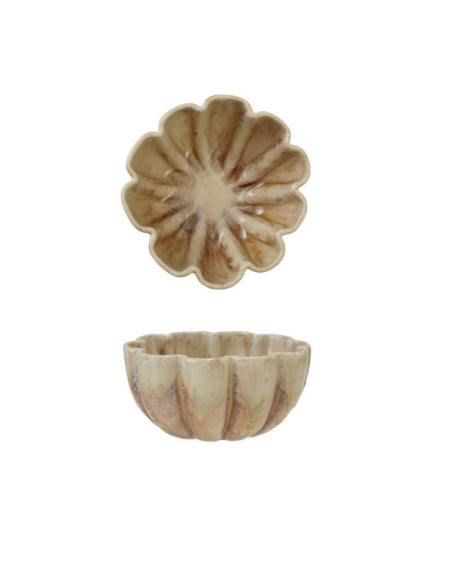 Stoneware Fluted Bowl