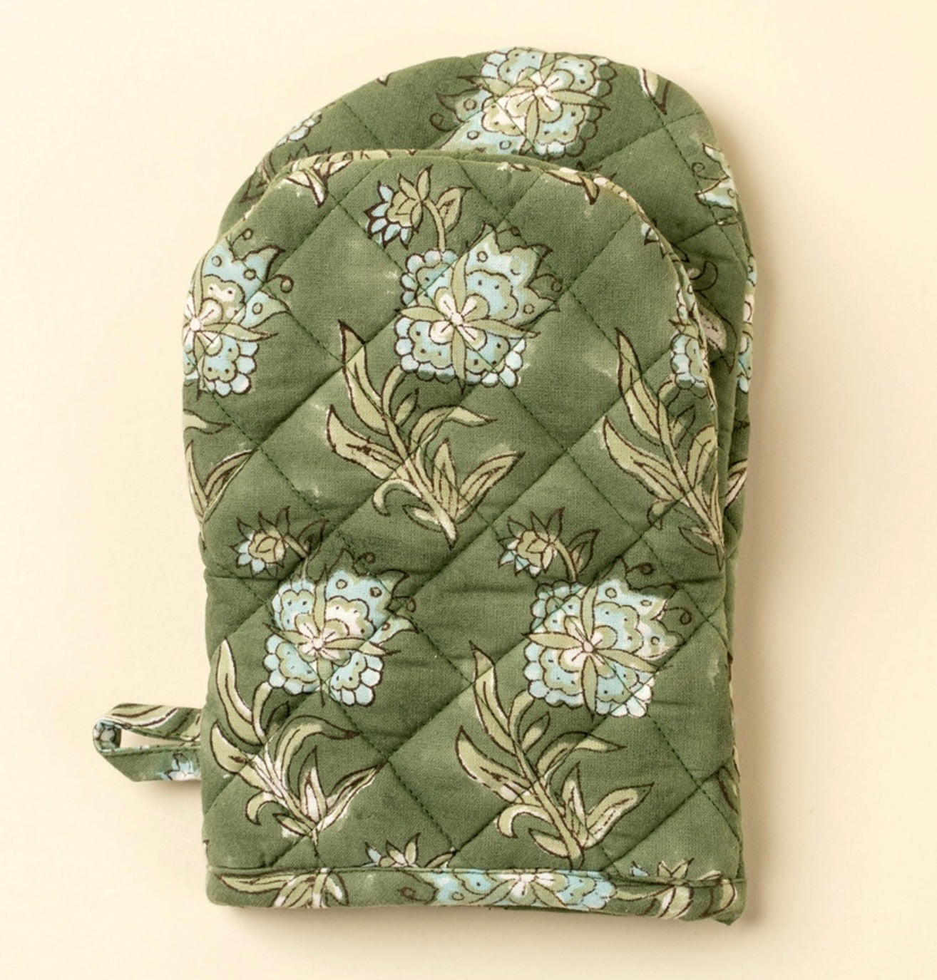 Indaba Elowen Block Print Oven Mitt