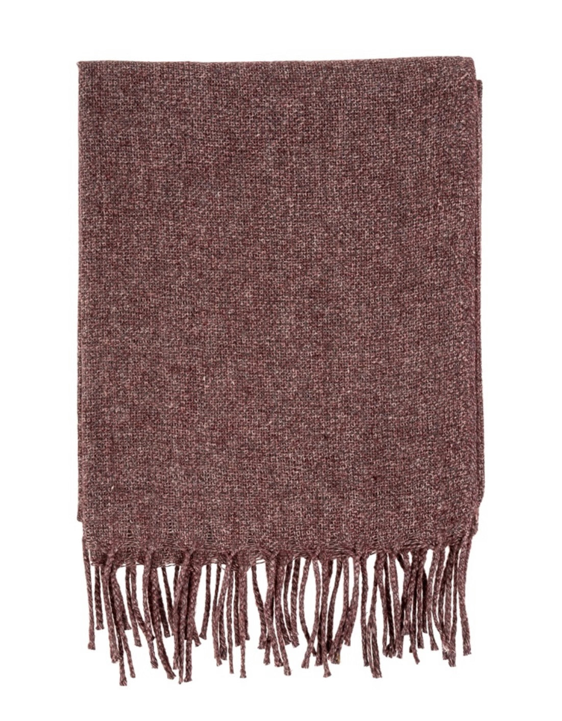 Indaba Adair Wool Blend Throw-Deep Plum