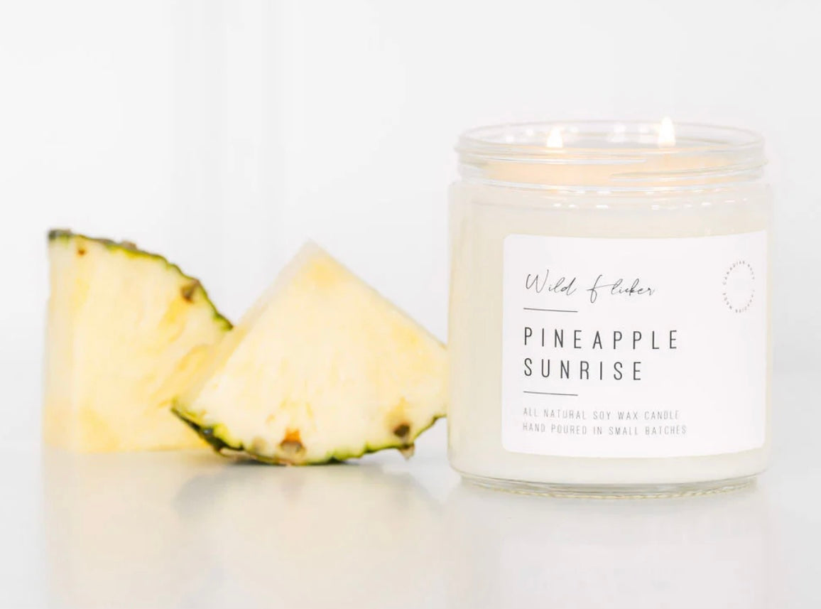 Pineapple Sunrise Soy Wax Candle-Double Wick
