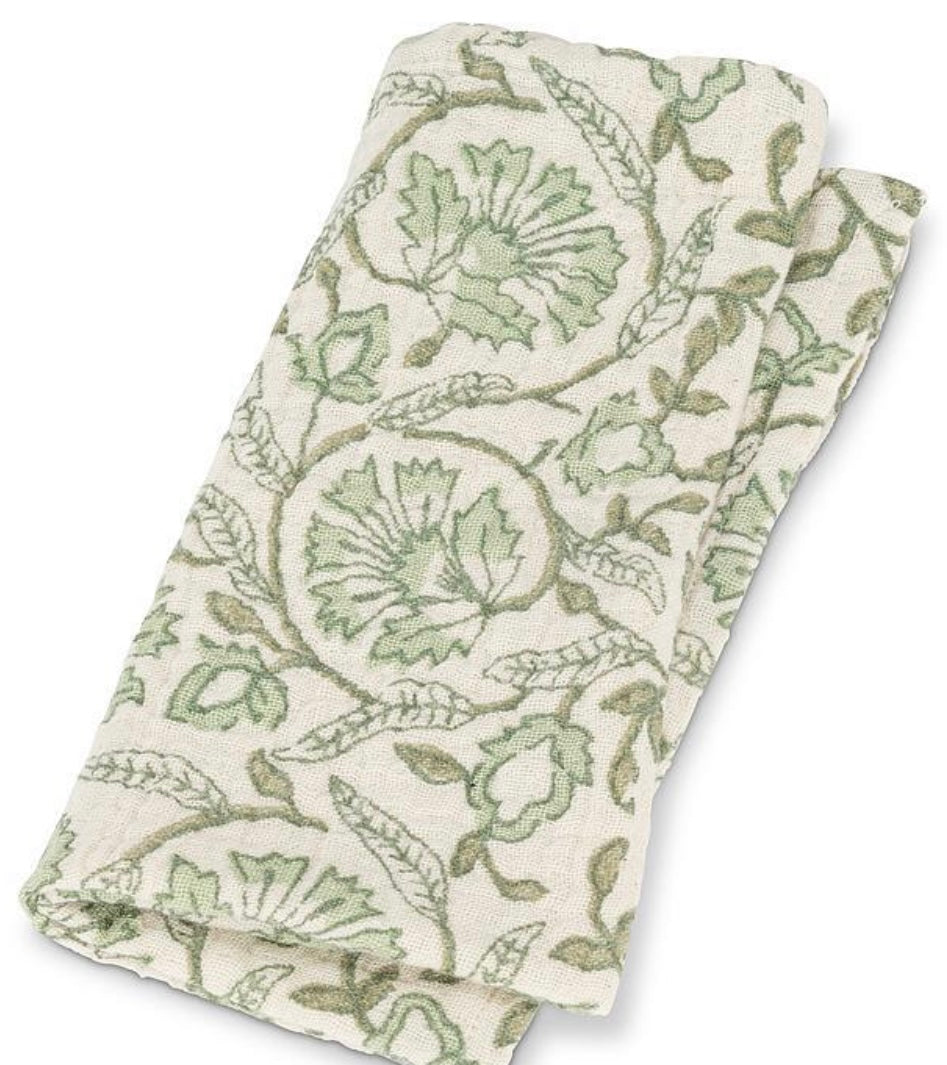 Floral Napkin-Green