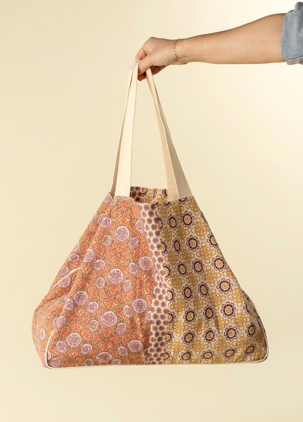 Indaba Cleo Market Bag-Peach