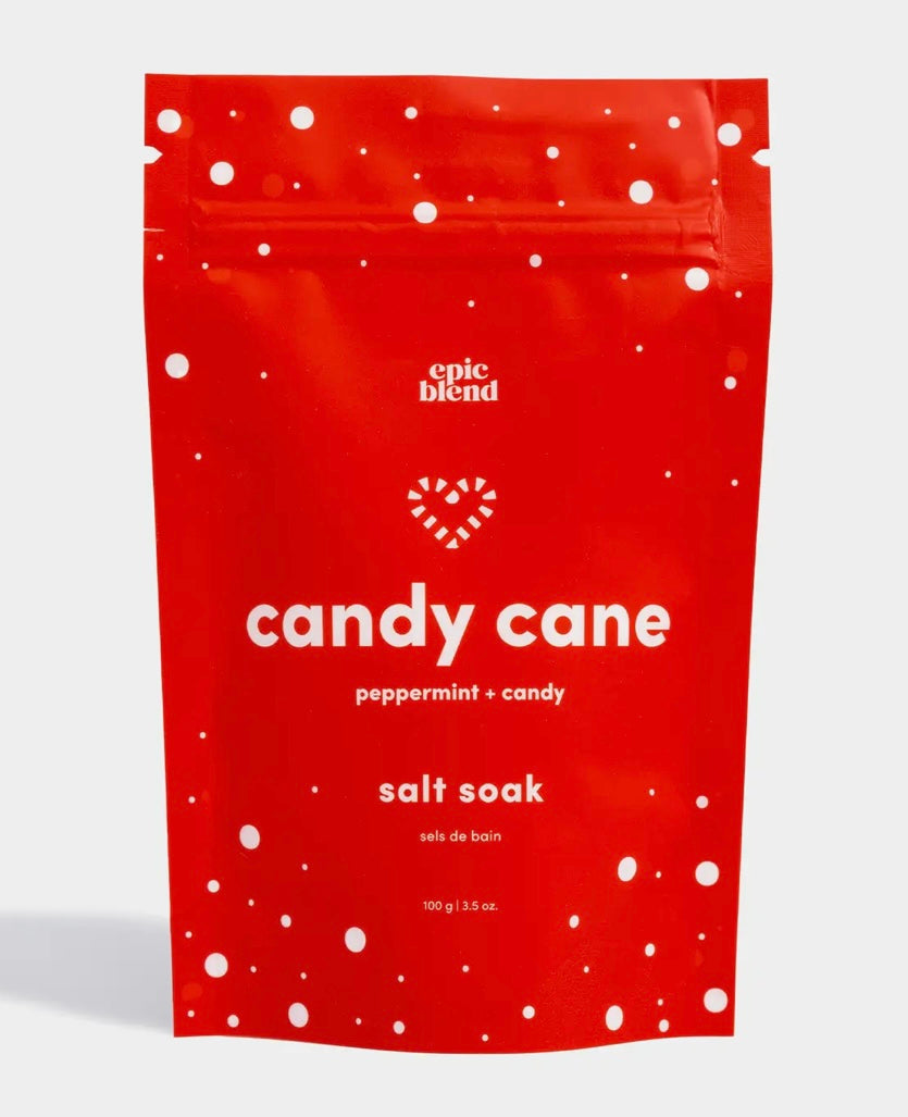 Candy Cane Salt Soak