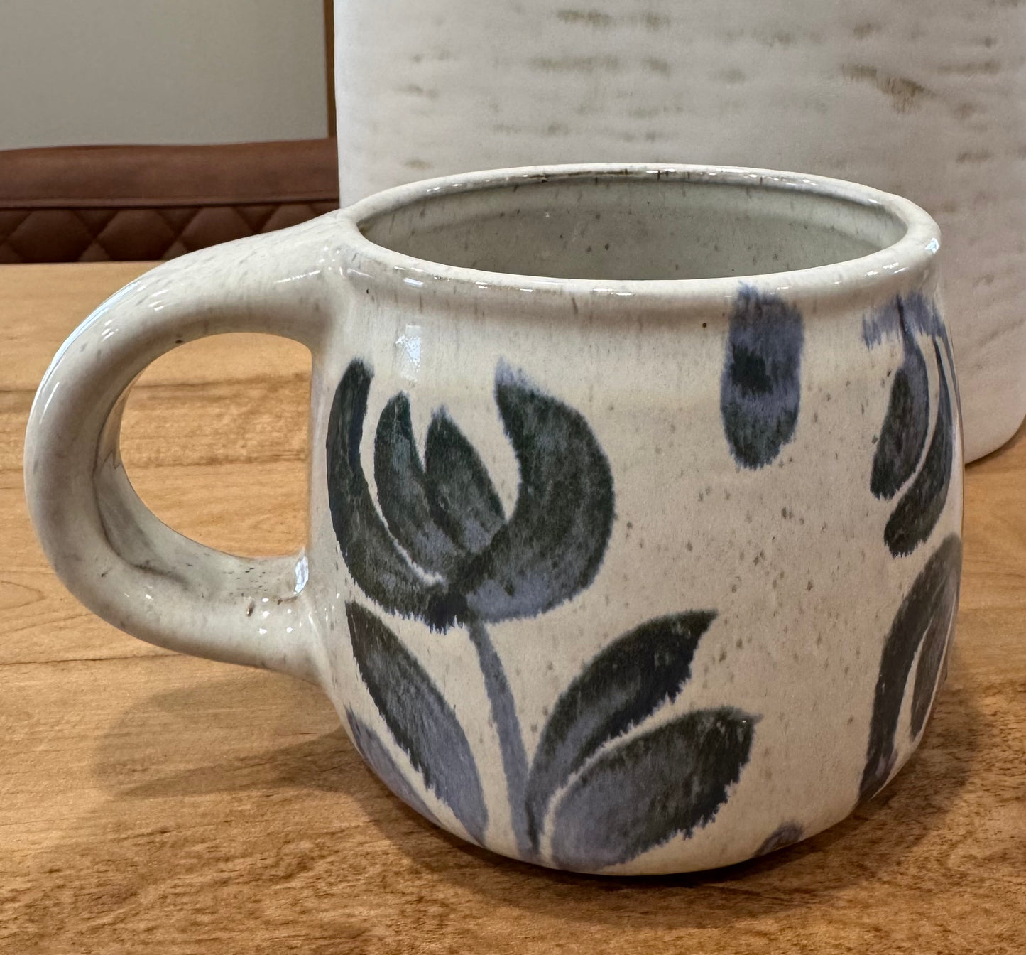 Handmade Mug-Blue Flowers
