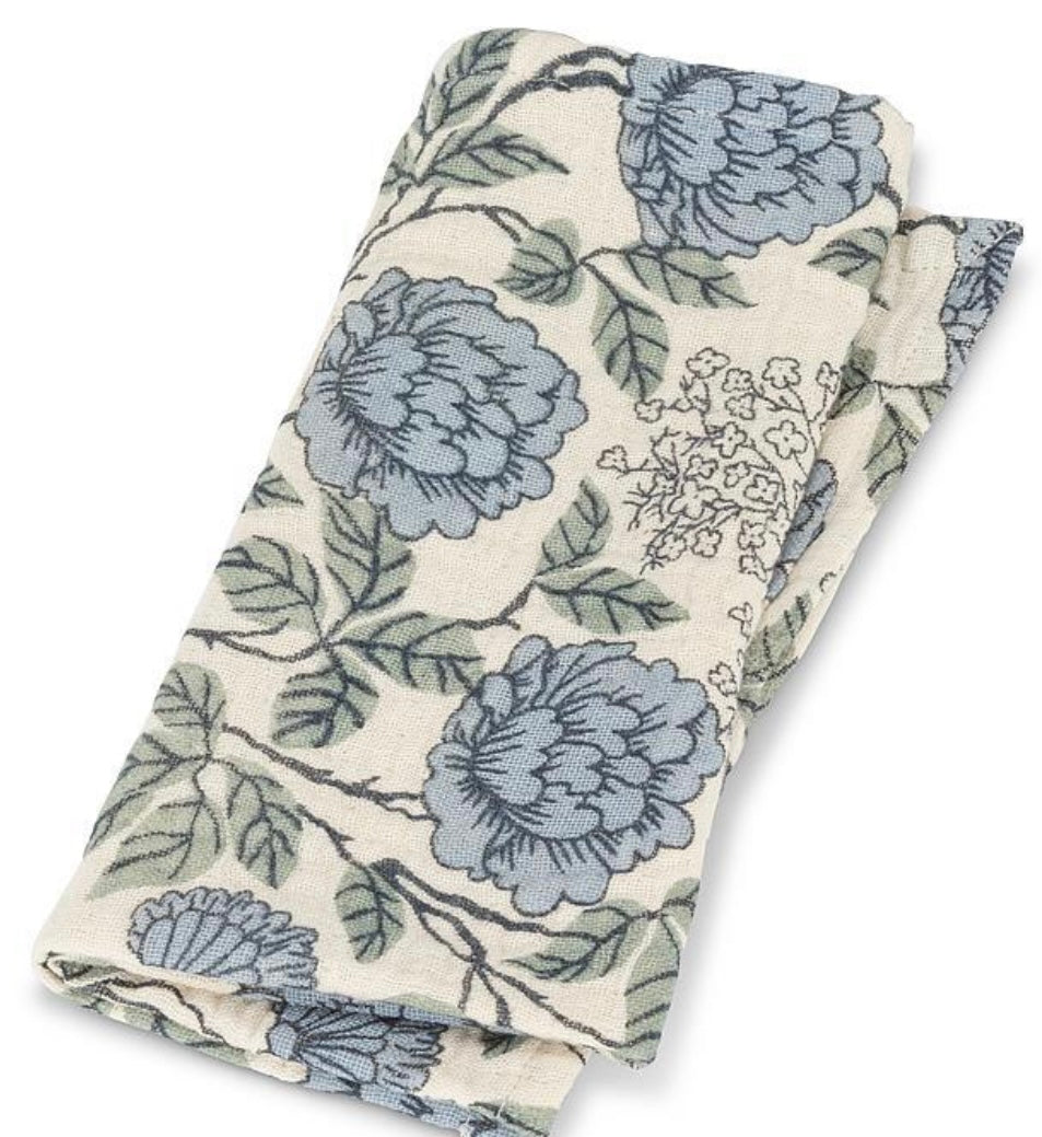 Floral Napkin-Blue