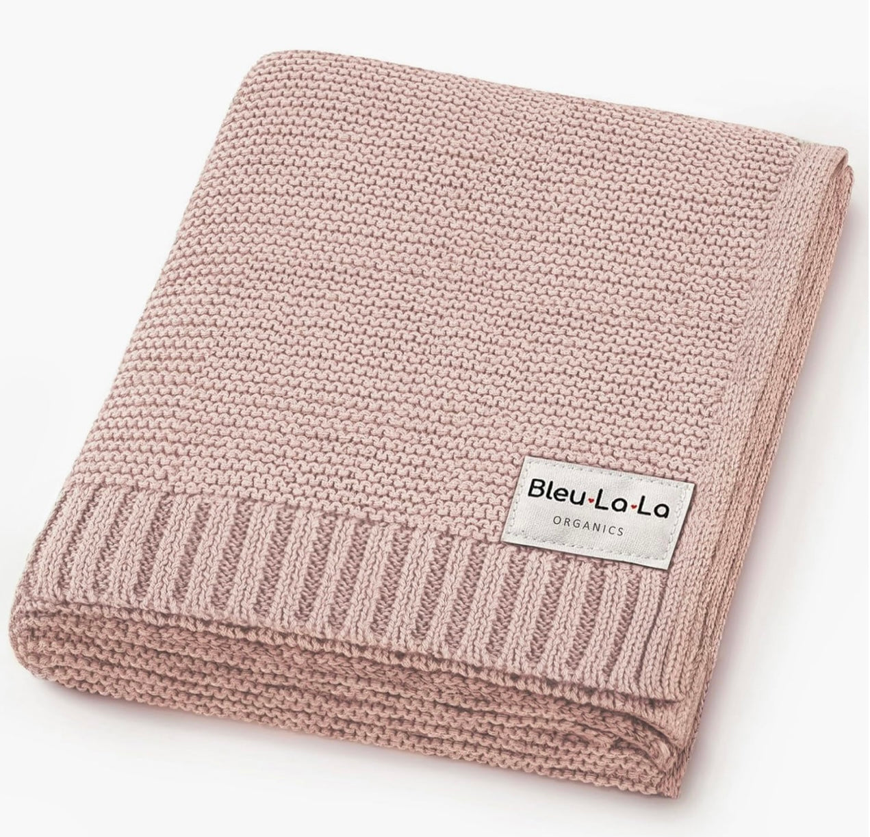 Bleu La La Organic Cotton Blanket-Rose