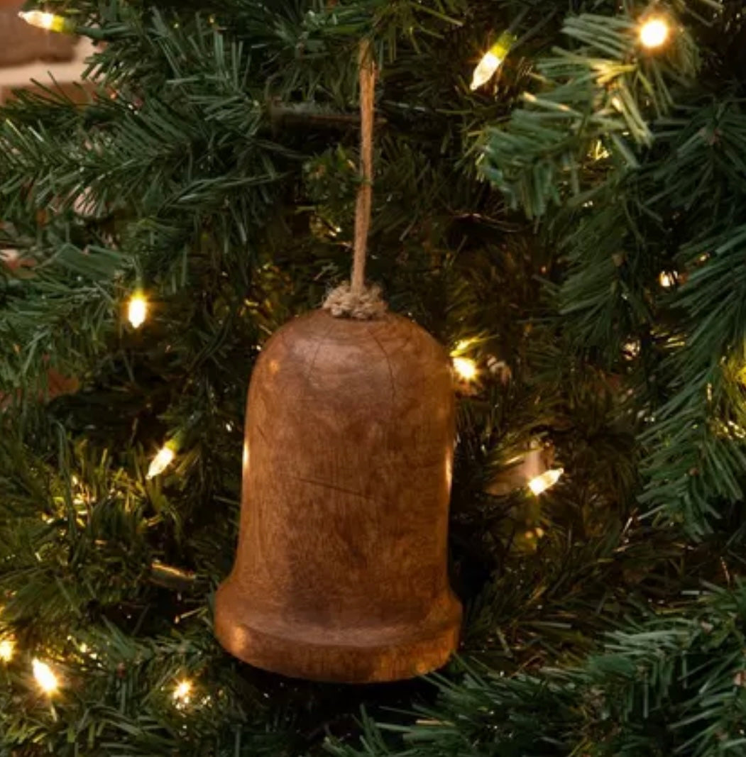 Wood Bell Ornament-Large