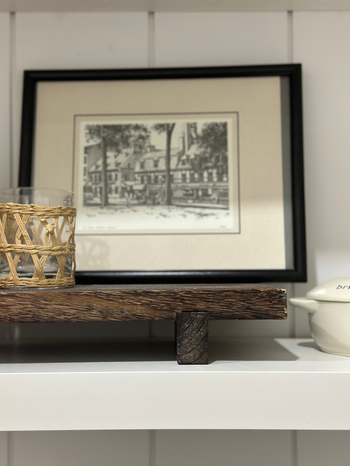 Pair of black framed photos