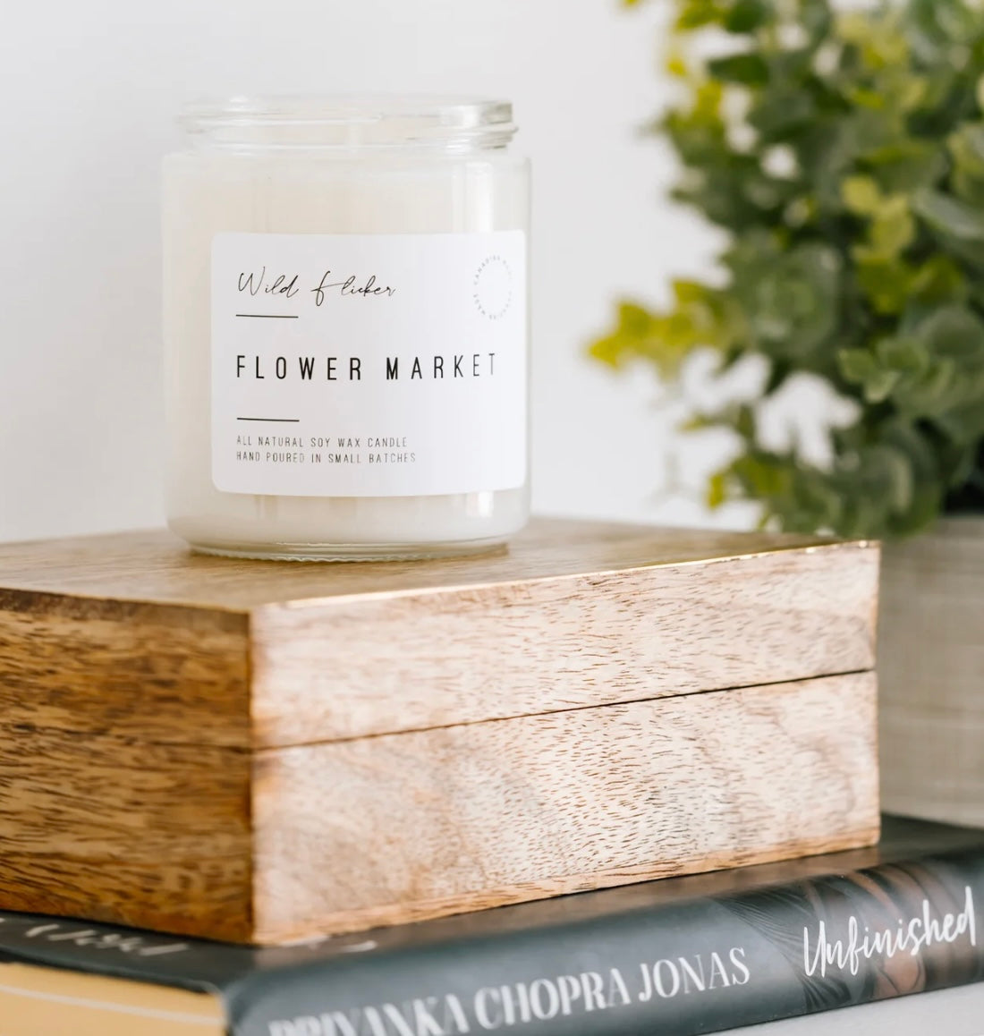 Flower Market Soy Wax Candle-Single Wick