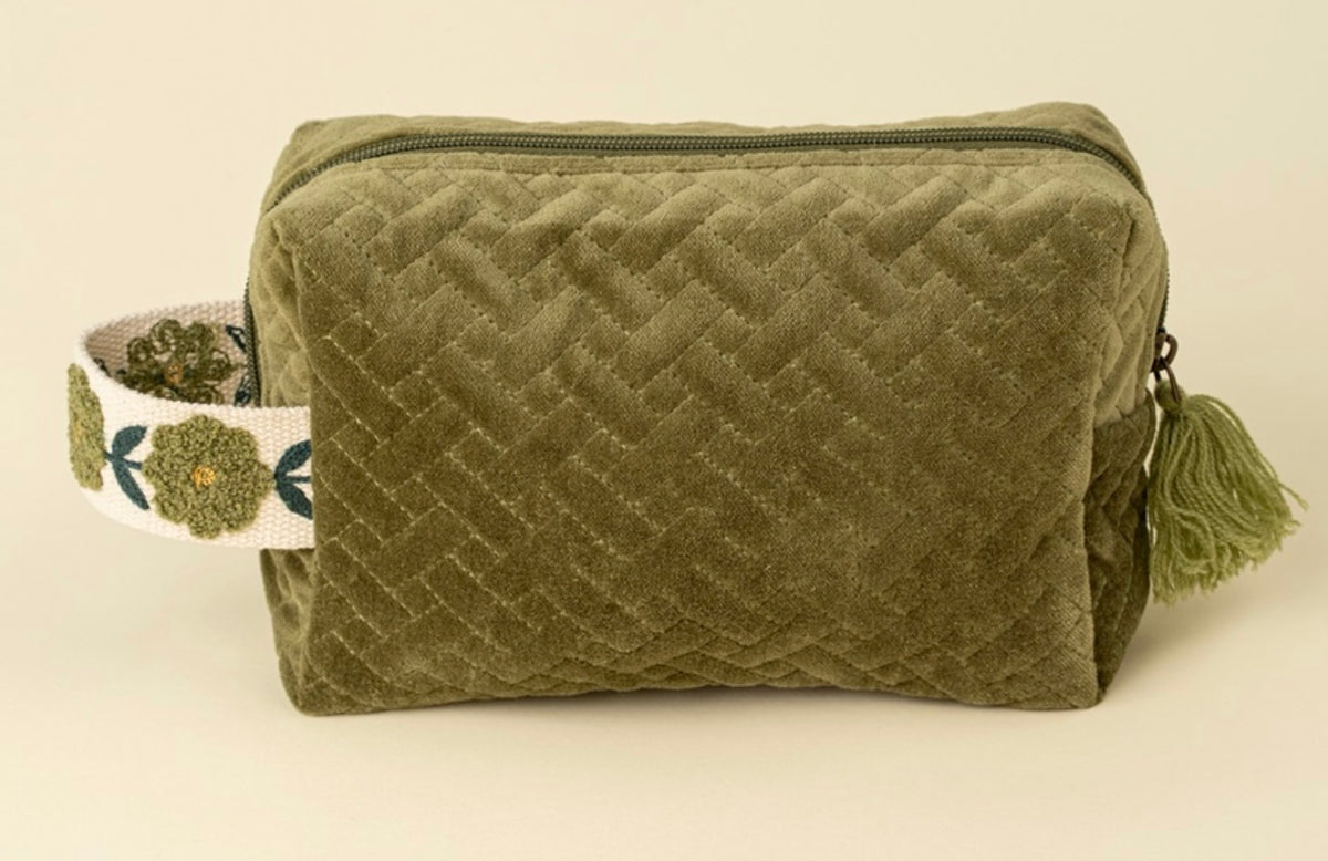 Rosette Vanity Bag M-Sage