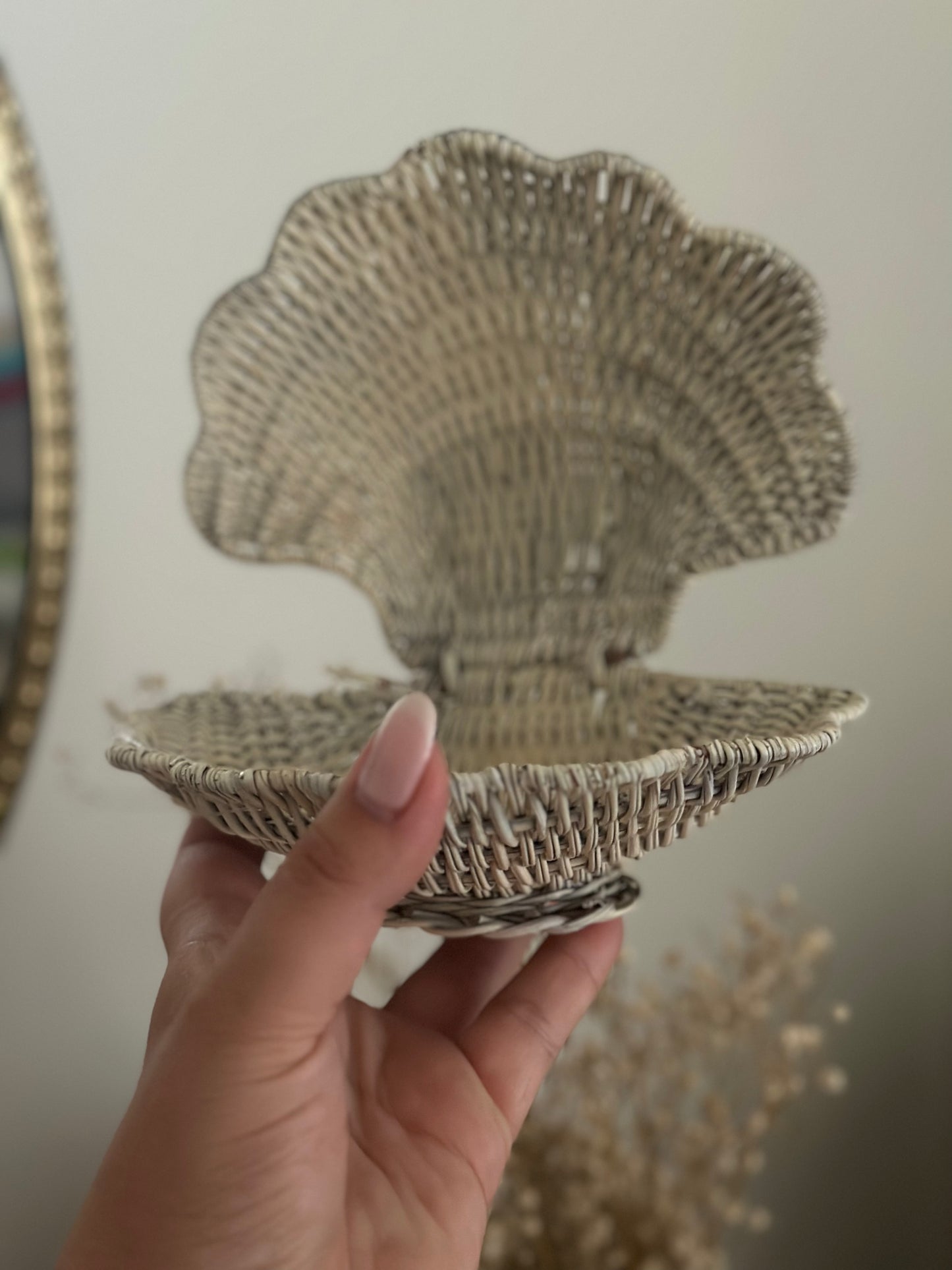 Small wicker shell