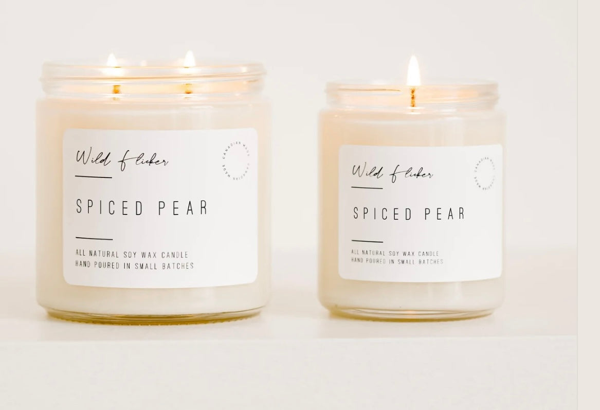 Spiced Pear Single Wick Candle