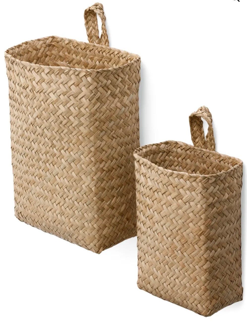 Set of 2 Hanging Baskets-Handmade