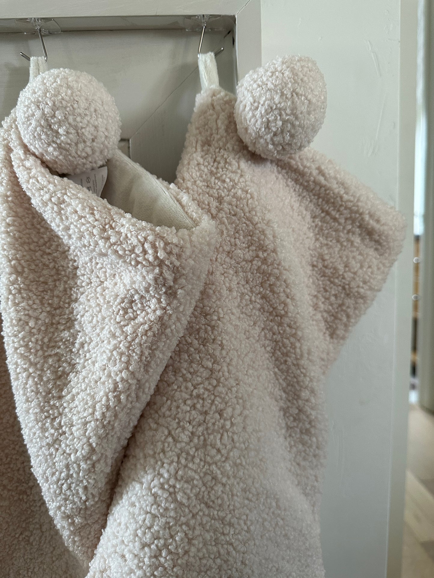 Cream Sherpa Stocking