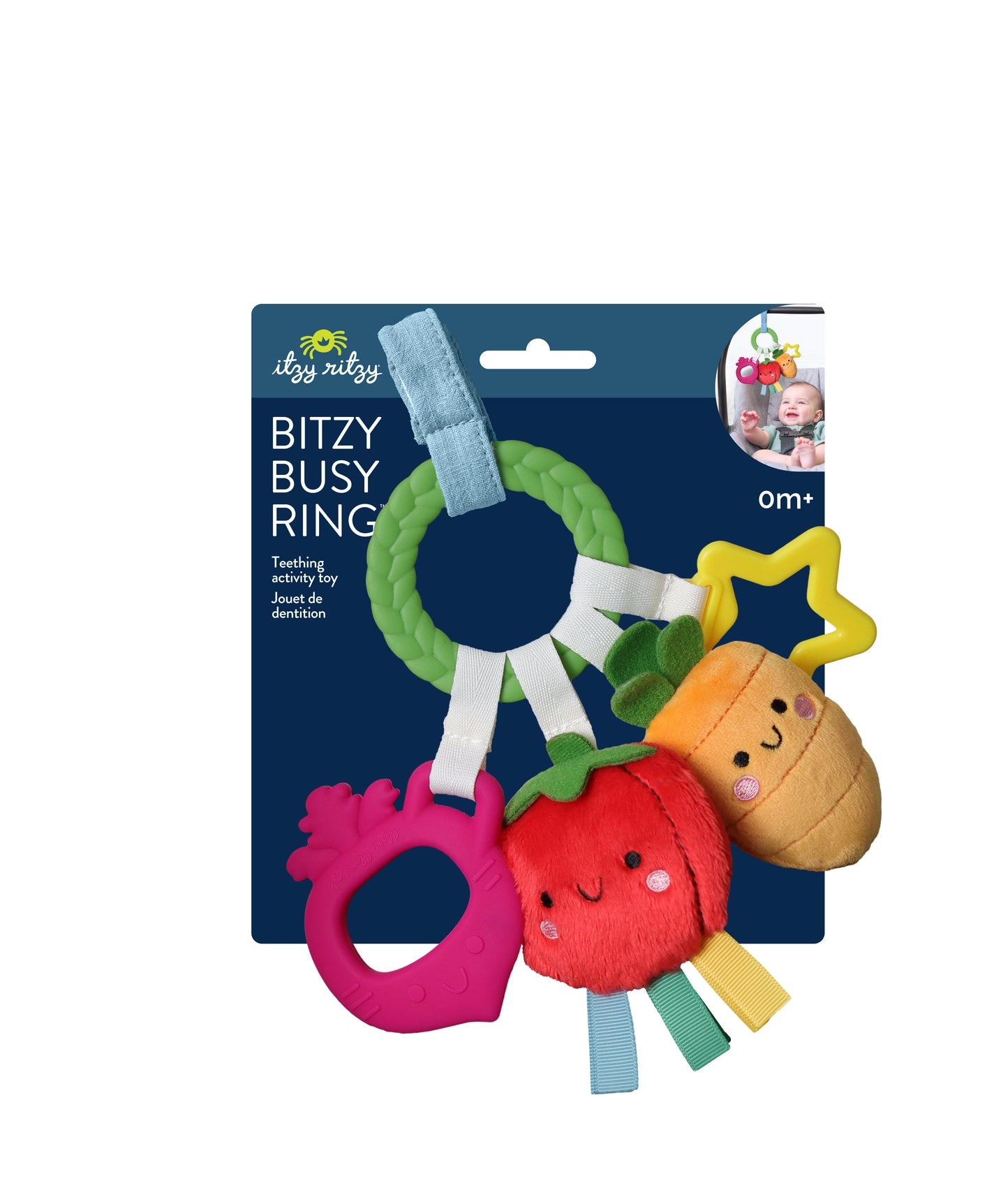 Bitzy Busy Teething Ring Toy