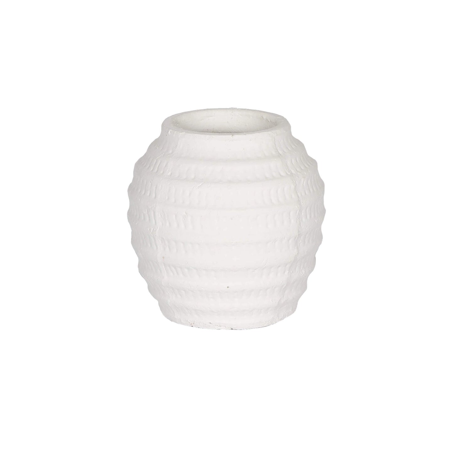 Ceramic Rippled Vase-Large