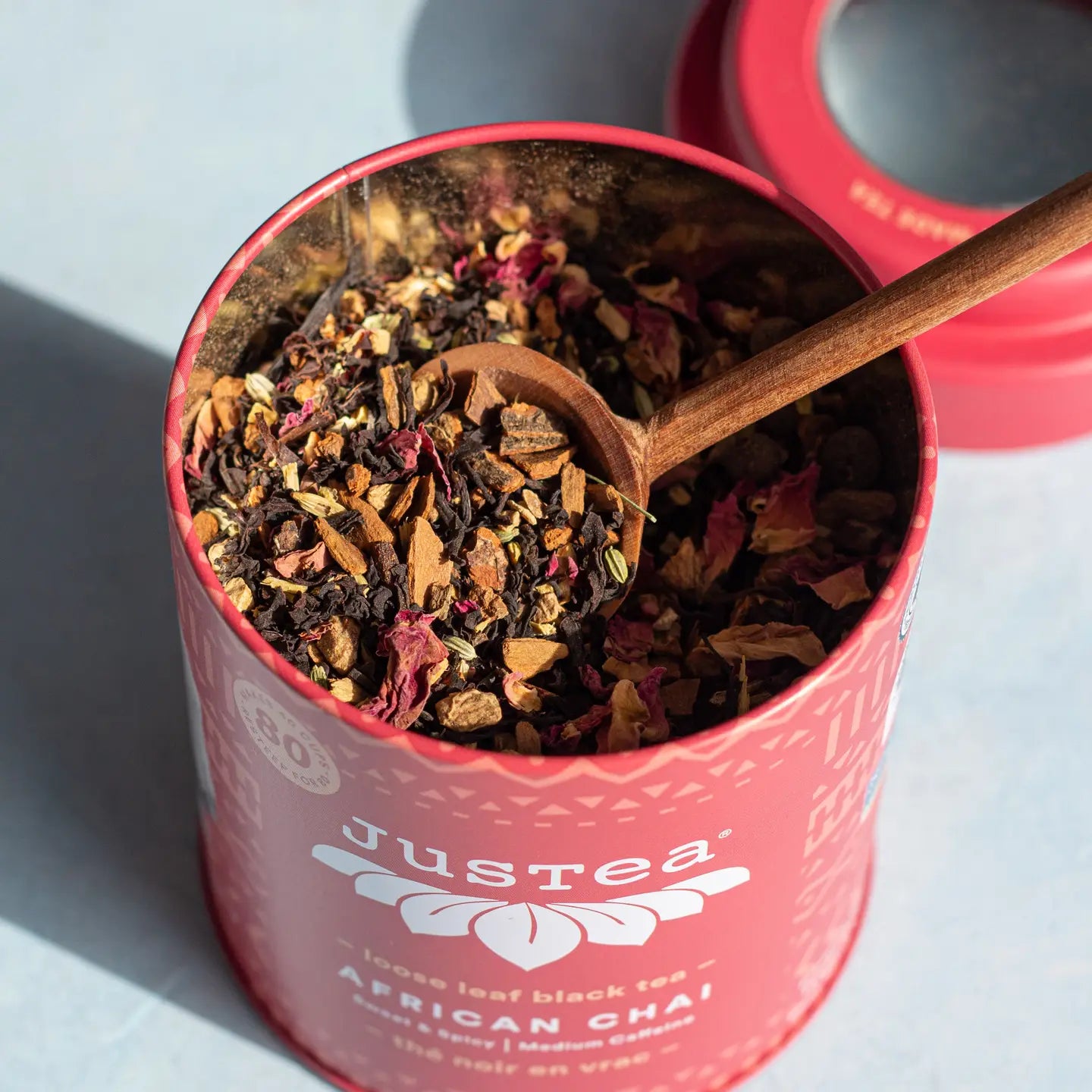 African Chai Tea Tin and Spoon